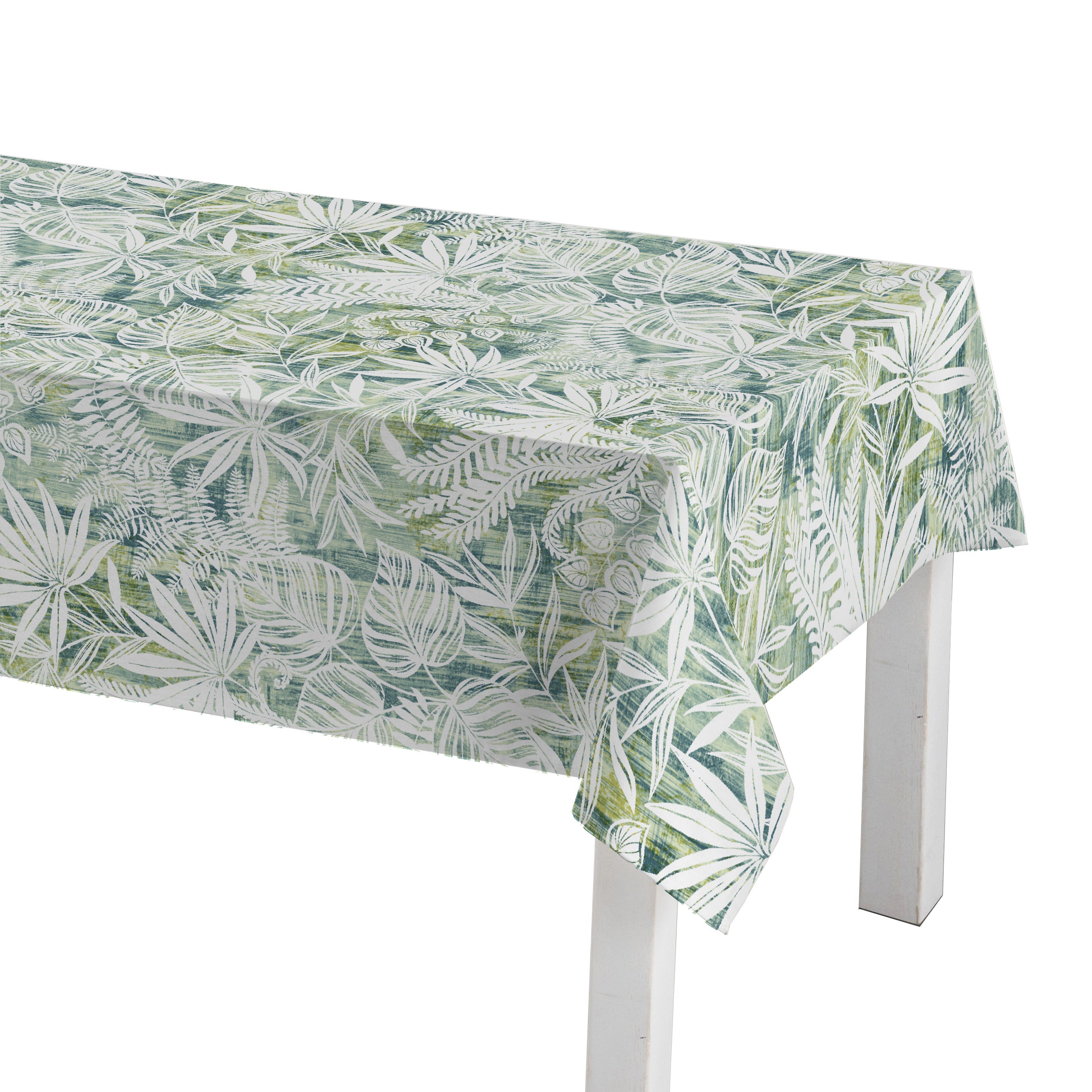 Tischdeckenstoff - Tropical grün *Ab 50 cm
