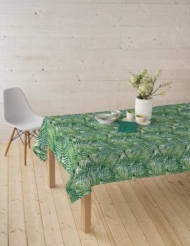 Tissu pour nappe - Feuilles Tropicales *A partir de 50 cm