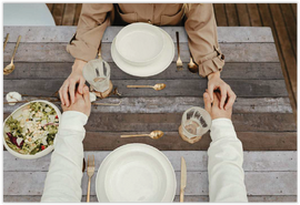 Tablecloth fabric - wooden boards *From 50 cm