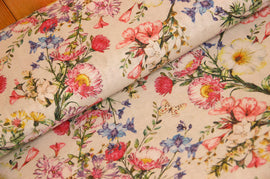 Decorative fabric Asian flowers *From 50 cm