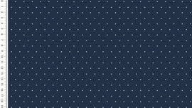 Buy 008-marine Cotton jersey dots *From 50 cm