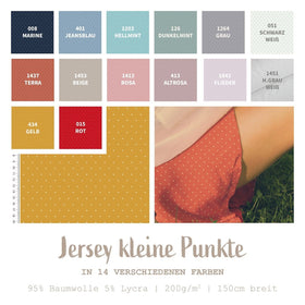 Baumwolljersey Punkte *Ab 50 cm