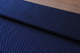 Acheter 008-marine Coton imprimé pois 2mm * A partir de 50cm