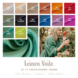 Leinen Voile * Ab 50 cm