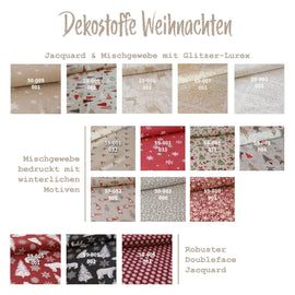 Tissus de décoration de Noël * A partir de 50 cm