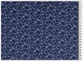 Acheter 008-marine Coton imprimé Géométrique * A partir de 25 cm