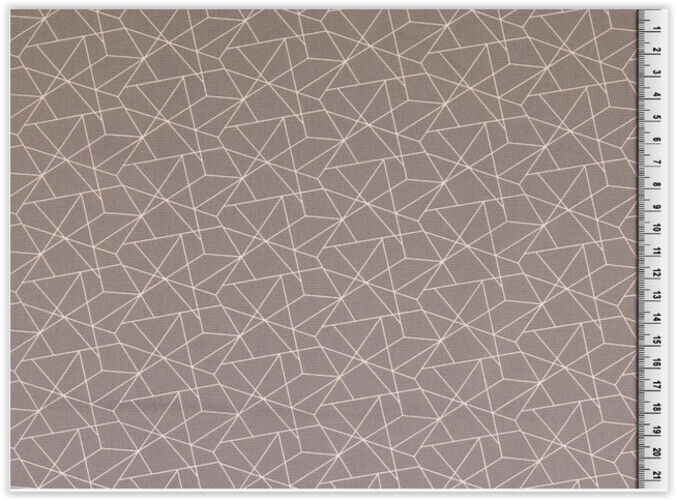 Kaufen 063-grau Baumwolldruck Geometrisch * Ab 25 cm