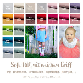 Soft-Tüll/Fein-Tüll *Ab 1 m