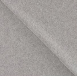 Kaufen 065-grau-mel Fleece aus Bio-Baumwoll *Ab 25 cm