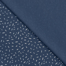 Buy 403-dunkelblau Baumwolljersey Striche *Ab 50cm