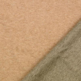 Kaufen 053-beige-grun Strickstoff Doubleface *Ab 50 cm