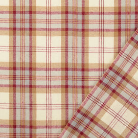 Acheter 015-rot Flanell Baumwolle Karo *Ab 50 cm