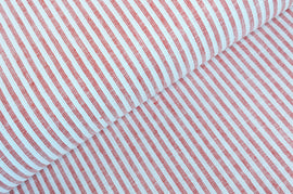 Acheter 015-rouge Rayures demi lin * A partir de 50 cm