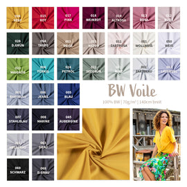 Voile de coton *À partir de 50 cm
