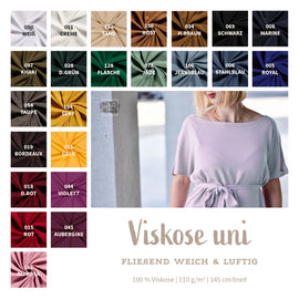 Viskose Uni * Ab 50 cm