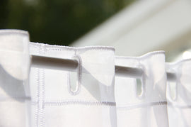 Voile curtain fabric sold by the meter *From 10.5cm repeat - 0
