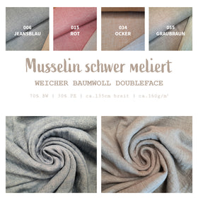 Dicker Musselin Doubleface *Ab 25cm