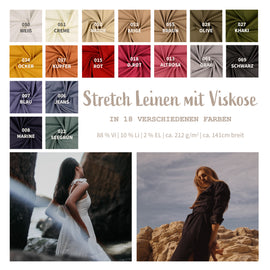 Stretch Leinen * Ab 50 cm