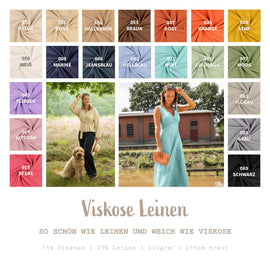 Viskose Leinen * Ab 50 cm