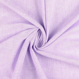 Acheter 043-flieder Demi lin à motifs fines rayures * A partir de 50 cm