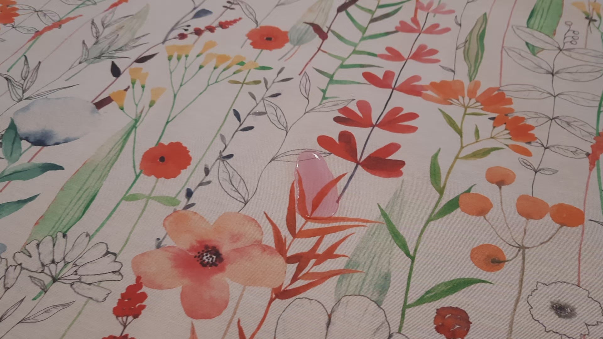 Tischdeckenstoff - Wilde Blumen * Ab 50 cm-3