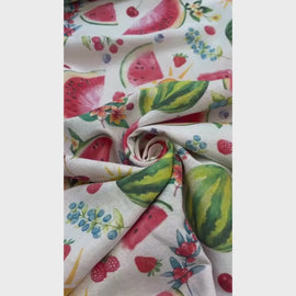 Tissu déco pastèque *À partir de 50 cm - 0