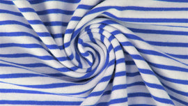 Kaufen 005-royalblau Baumwolljersey gestreift * Ab 50 cm