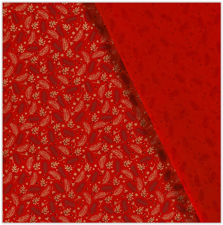 Kaufen 007-tannenzweige-rot Weihnachtsdrucke * Ab 25 cm