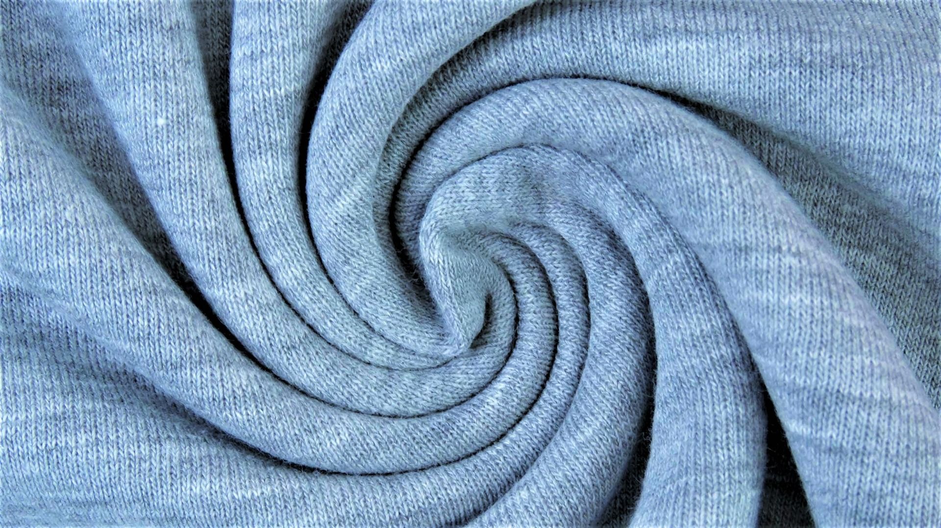 Kaufen 006-stahlblau-weiss-meliert Wintersweat * Ab 50 cm