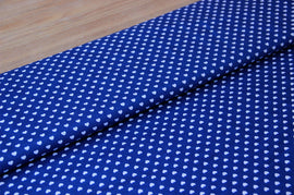 Acheter 005-bleu Coton imprimé coeurs * A partir de 50cm