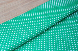 Acheter 025-vert Coton imprimé coeurs * A partir de 50cm