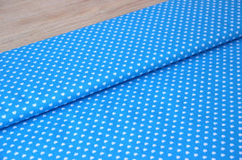 Acheter 004-turquoise Coton imprimé coeurs * A partir de 50cm