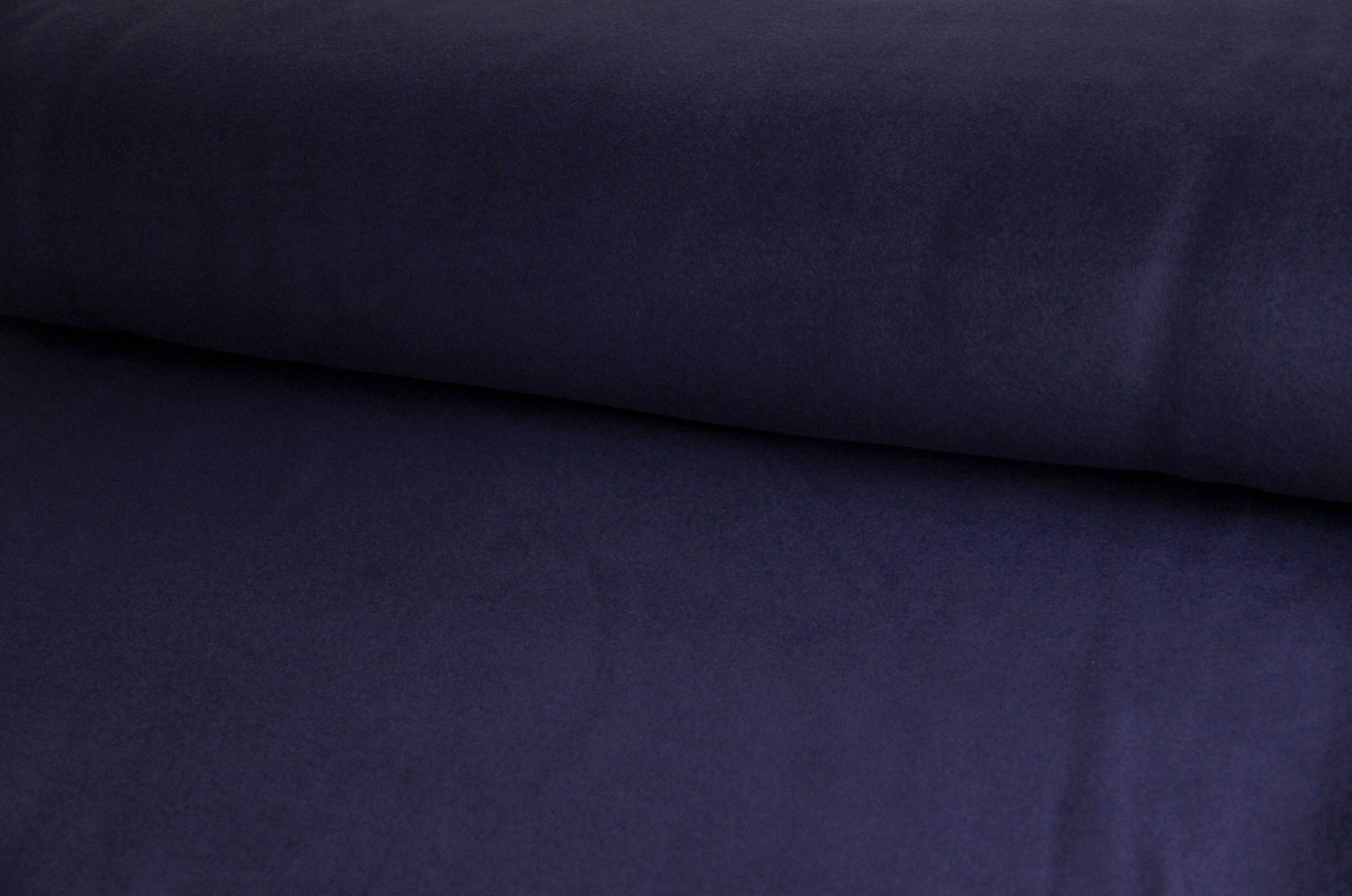 Kaufen 008-dunkelblau Fleece aus Bio-Baumwolle *Ab 50 cm