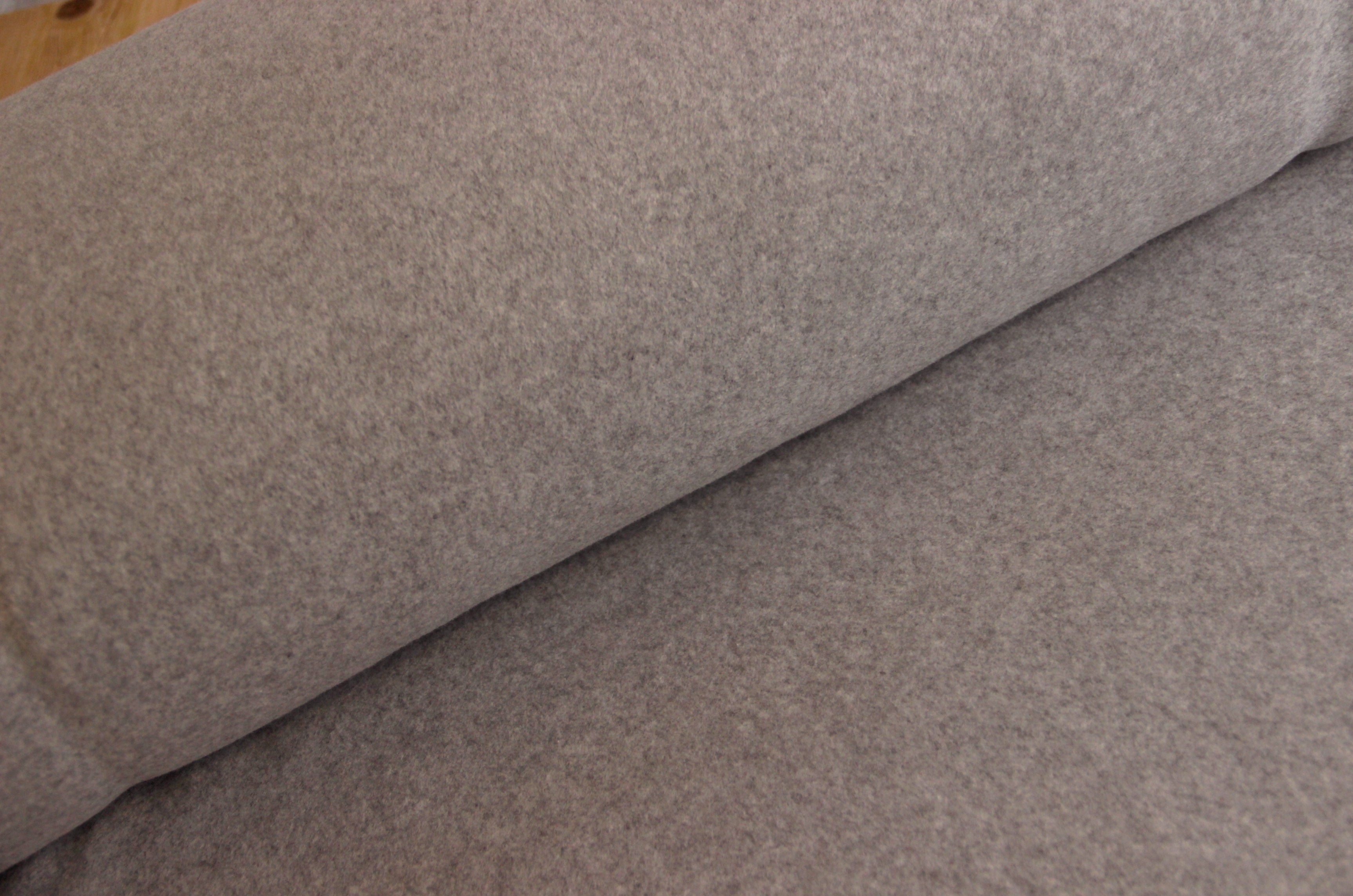 Kaufen 054-hellgrau-mel Fleece aus Bio-Baumwolle *Ab 50 cm