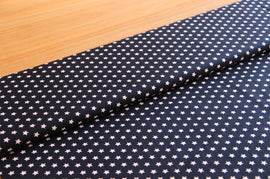 Acheter 008-marine Coton imprimé étoiles 1cm * A partir de 50cm