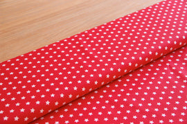 Acheter 015-rouge Coton imprimé étoiles 1cm * A partir de 50cm