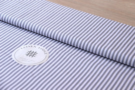 Acheter 061-h-gris Rayures imprimées coton 5 mm * A partir de 50cm