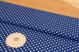 Acheter 005-bleu Coton imprimé pois 5mm * A partir de 50cm