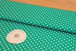 Acheter 025-vert Coton imprimé pois 5mm * A partir de 50cm