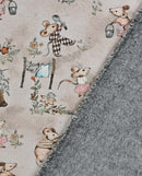 Alpensweat Digitaldruck Mäuse beige *Ab 50cm-1