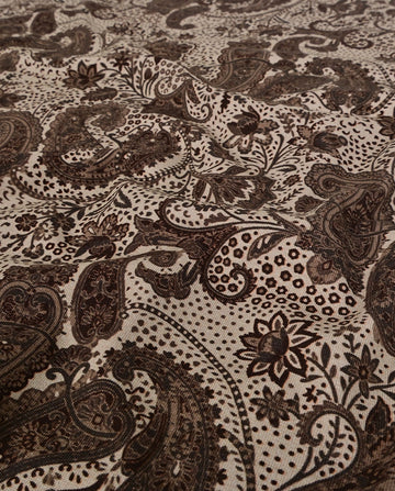 Baumwolljersey Paisley beige *Ab 50cm