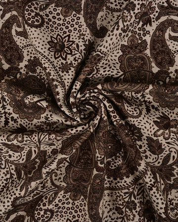 Baumwolljersey Paisley beige *Ab 50cm - 0