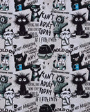Wintersweat Digitaldruck verrückte Katzen *Ab 50 cm-2