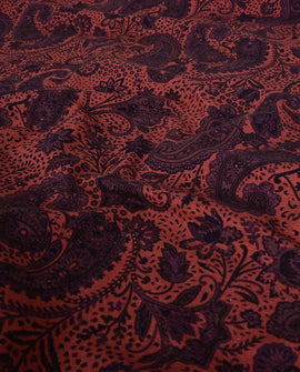 Baumwolljersey Paisley rot *Ab 50cm