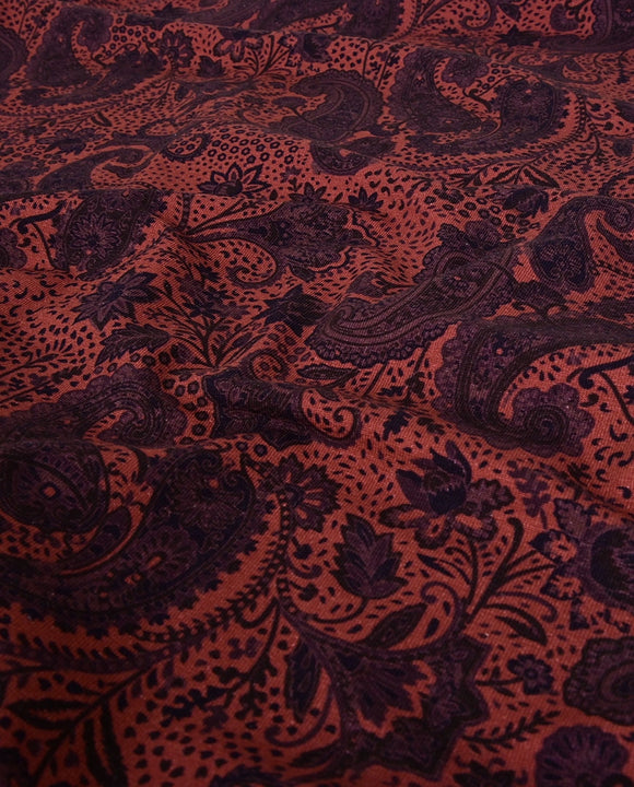 Baumwolljersey Paisley rot *Ab 50cm