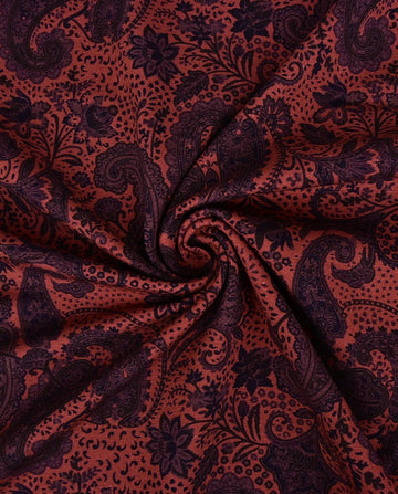 Baumwolljersey Paisley rot *Ab 50cm - 0