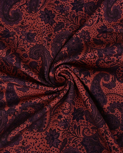 Baumwolljersey Paisley rot *Ab 50cm - 0