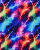 Wintersweat Digitaldruck Blitze Neon *Ab 50 cm-4