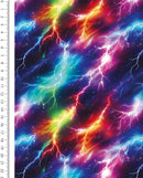 Wintersweat Digitaldruck Blitze Neon *Ab 50 cm-3