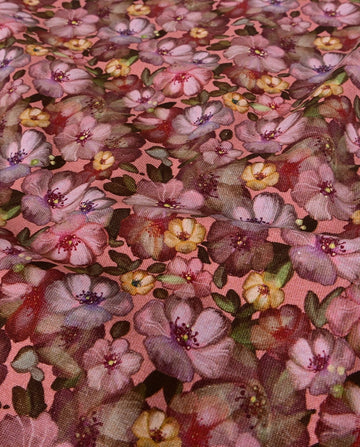 Baumwolljersey Blümchen rosa *Ab 50cm